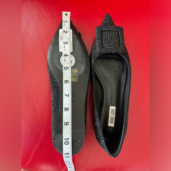 Women’s Bibi Lou Black glitter flats Sz 38 - Picture 5 of 8